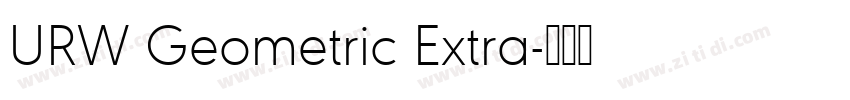 URW Geometric Extra字体转换 URW Geometric Extra字体转换